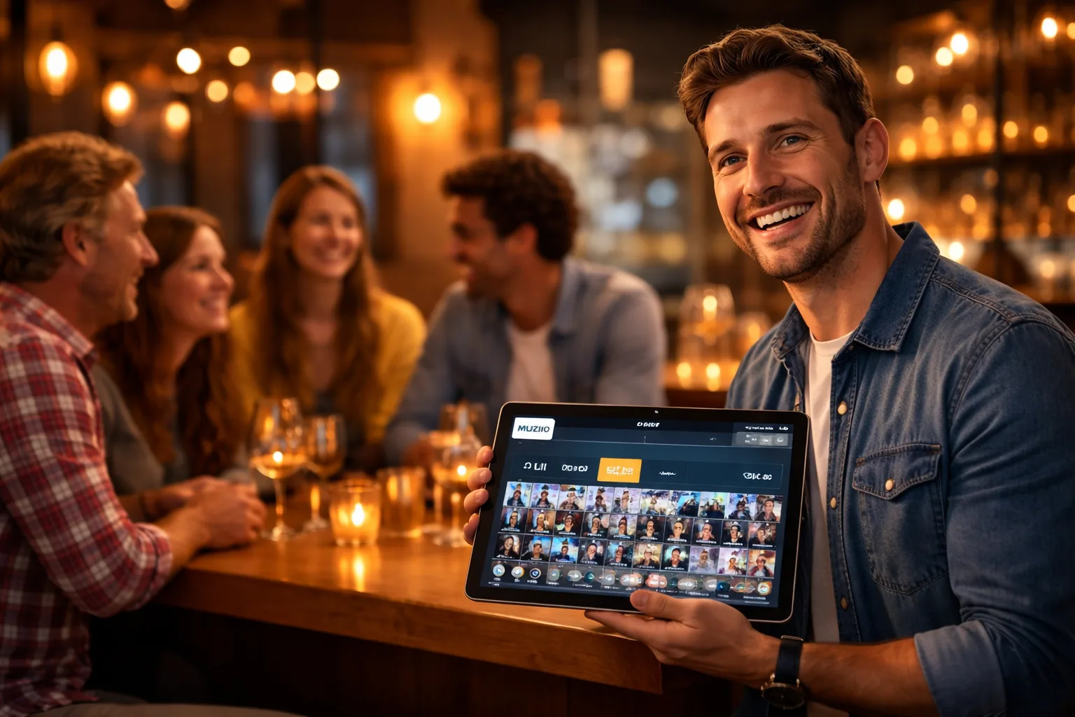 Sfeerbeeld van Muzino als online muziekbingo voor groepen