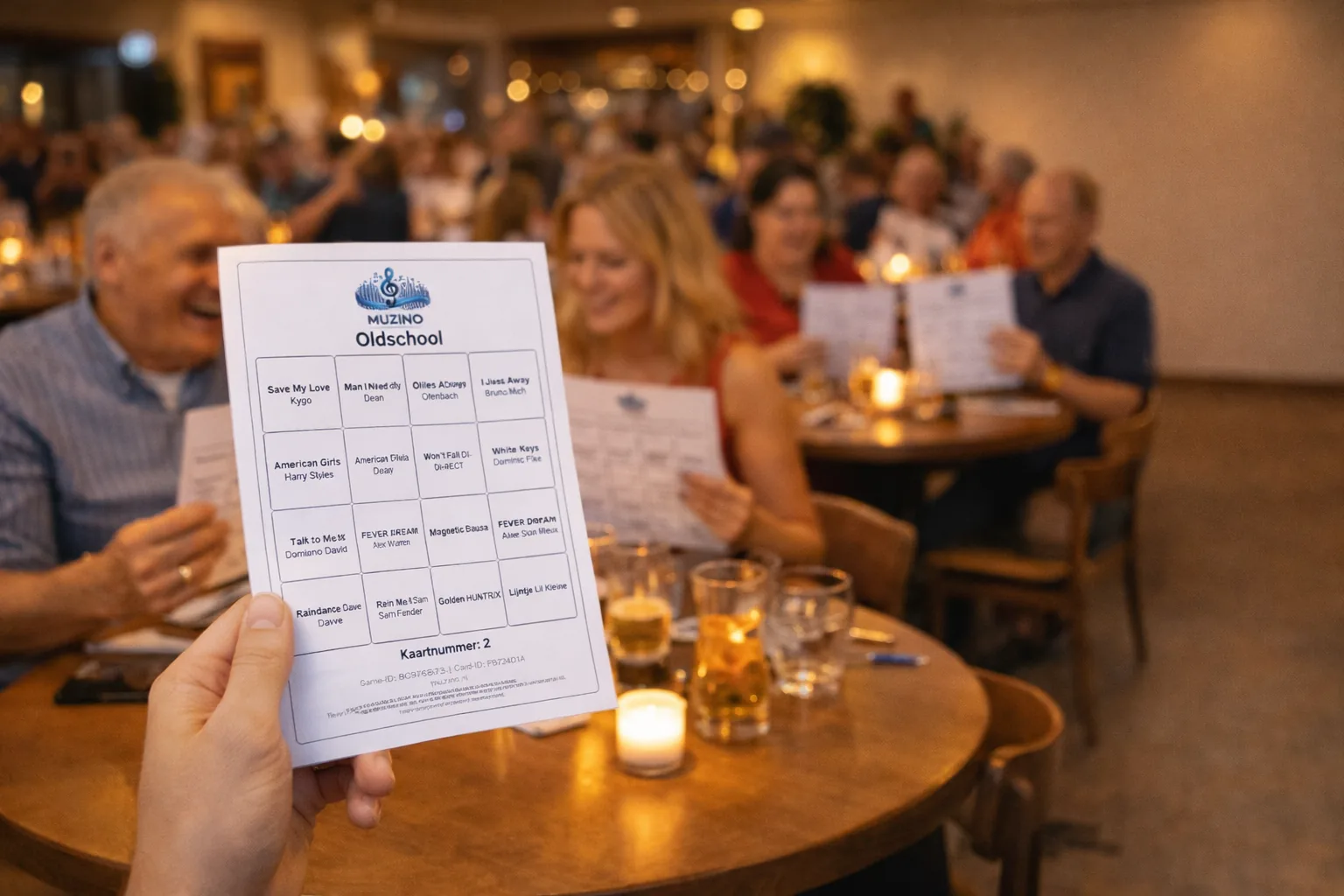 Sfeerbeeld van digitale en printbare Muzino-kaarten